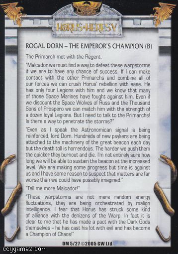 Rogal Dorn - The Emperors Champion (b)
